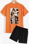 Unisex Unisex Shorts T-shirt Tracksuit Set