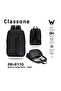 Pr-R170 Roma Series, Wtxpro, Waterproof Fabric 17" Laptop, Notebook Backpack - Black - 6