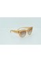 Cat Eye Patterned Brown Sunglasses - 22227 - 2