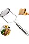 Round Luxury Stainless Steel Potato Masher Practical Potato Masher Puree Maker Food Maker Apparatus - 2