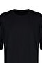 Siyah Basic Bisiklet Yaka Oversize/Geniş Kesim Kısa Kollu T-Shirt TMNSS22TS0317 - 4