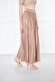 Long Pleated Skirt, Long Pleated Skirt, Crepe Skirt - 5