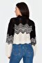 Black Crop Jewel Button Knitwear Sweater Twoaw23Kz01331 - 5