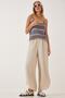 Women's Cream Side Slit Ayrobin Shalwar Trousers DE00001 - 2