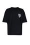 Black Oversized/Wide Cut City Printed 100% Short Sleeve T-Shirt TMNSS20TS1102 - 6