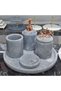 Palladium Gray - Decorative Natural Gray Marble Bathroom Set | Gold Rose Coral | 5 of |