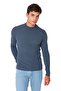 Indigo Fitted Dar Kalıp Pamuklu Yarım Balıkçı Yaka Fitilli Triko Kazak TMNAW21KZ0568 - 10