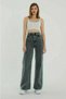 Lucifer Smoked High Waist Wide Leg Denim Jeans - 4
