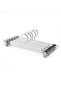 Wooden White Dress Clothes Hanger with Latch Trouser Skirt Hanger 24 Luxury Hangers