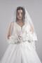 Two-Layer Wedding Veil with French Lace, Bridal and Civil Ceremony Veil, Bottom Layer 100 cm, Top Layer 75 cm - 4