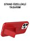 Samsung Galaxy Note 20 Ultra Cover Silicone Case with Stand and Hand Grip - Dark Green - 3