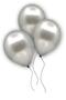 Silver Colored Metallic Balloon 10 Pieces 30 cm Gray Silver Latex Party Concept Themed Birthday Balloon