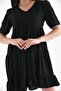 Women's V-Neck Tiered Ayrobin Dress - 7