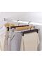 Wooden Black Dress Clothes Hanger with Latch Trouser Skirt Hanger 24 Luxury Hangers - 3