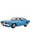 Dodge Charger R/T 1969 Blue 1/25 Model Car - 3