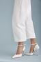Dignity White Satin 10 cm Women's Stiletto, High Heels - 8