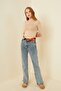 Women's Cream Half Fisherman Crop Blouse - 5
