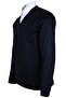Men's Woolen Sweater V-Neck Regular Classic Cut Navy Blue Rar00372 - 3