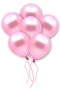 Pink Colored Metallic Balloon 10 Pieces 30 cm Latex Birthday Gender Party Themed Concept Balloon - 2