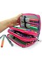 Pencil Case Unicorn-flamingo-avacado Patterned Kawai Organizer Pencil Case Three Compartment Pen Holder - 4
