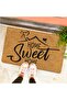 Kelebek Home Sweet Home Design Coco Look Decorative Door Front and Indoor Mat - 3
