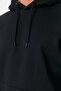 Siyah Oversize/Geniş Kesim Kapüşonlu İçi Polar/Sıcak Tutan Sweatshirt TMNAW23SW00195 - 8