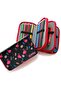 Pencil Case Flamingo Black Kawai Organizer Pencil Case Vegan Leather Three Compartment Pen Holder - 3