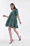 Women's v-neck Layered Ayrobin Dress - 4