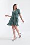 Women's v-neck Layered Ayrobin Dress - 5