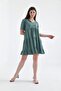 Women's v-neck Layered Ayrobin Dress - 6