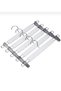 Wooden White Dress Clothes Hanger with Latch Trouser Skirt Hanger 24 Luxury Hangers - 4