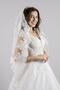 Two-Layer Wedding Veil with French Lace, Bridal and Civil Ceremony Veil, Bottom Layer 100 cm, Top Layer 75 cm