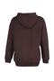 Dark Brown Kangaroo Pocket Hooded Boyfriend Ribbed Knitted Thick Sweatshirt - 9