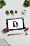 Glass Cutting Board - Glass Cutting Board |   Letter Design |   D |   20cm X 30cm - 2