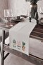 40x140cm Premium Soft Suede Dirt Stain Resistant Fabric Table Cloth Runner Cactus Rnr034