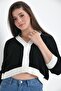 Women's Buttoned Knitwear Crop Oversize Cardigan - 4