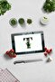 Glass Cutting Board - Glass Cutting Board |   Letter Design |   T |   20cm X 30cm - 2