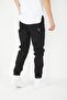 Men's Black Straight Leg Elastic Lycra Free Boyfriend Jeans - 3