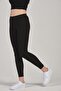 Women's Polyamide Silm Fit Athlete Ankle Length Black Lycra Tights -4036 - 5