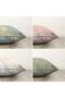 Set of 4 Double Sided Colorful Background Gold Detailed Marble Patterned Modern Raschel Pillow Throw Pillow Covers - 2