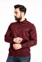 Men's Thin Wool Knitwear Knit Regular Fit Polo Collar Dad Sweater Blouse 5015 - 3