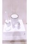 Bathroom Set White Color Brand 5 Pieces Stylish Designed to Transform the Air in Your Bathroom
