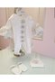 White Baby Rompers with Cloak - 3
