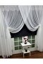 Polka Dot Sports Patterned Double-breasted Curtain, 600x250, Tie, 1/4 - 8