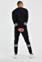 Siyah Şeritli Oversize Sweat - 2