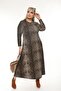 Women's Plus Size Leopard Print Dress - 2