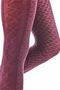 Women's Purple Thick Patterned Pantyhose - 2