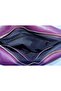 Asymmetric Model Purple Genuine Leather Hand Portfolio Clutch - 7