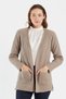 Women's Sand Edges Embroidered Striped Knitwear Knitted Cardigan