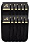 Pack of 12 Black Men's Suba-Babet Socks (Invisible Socks)